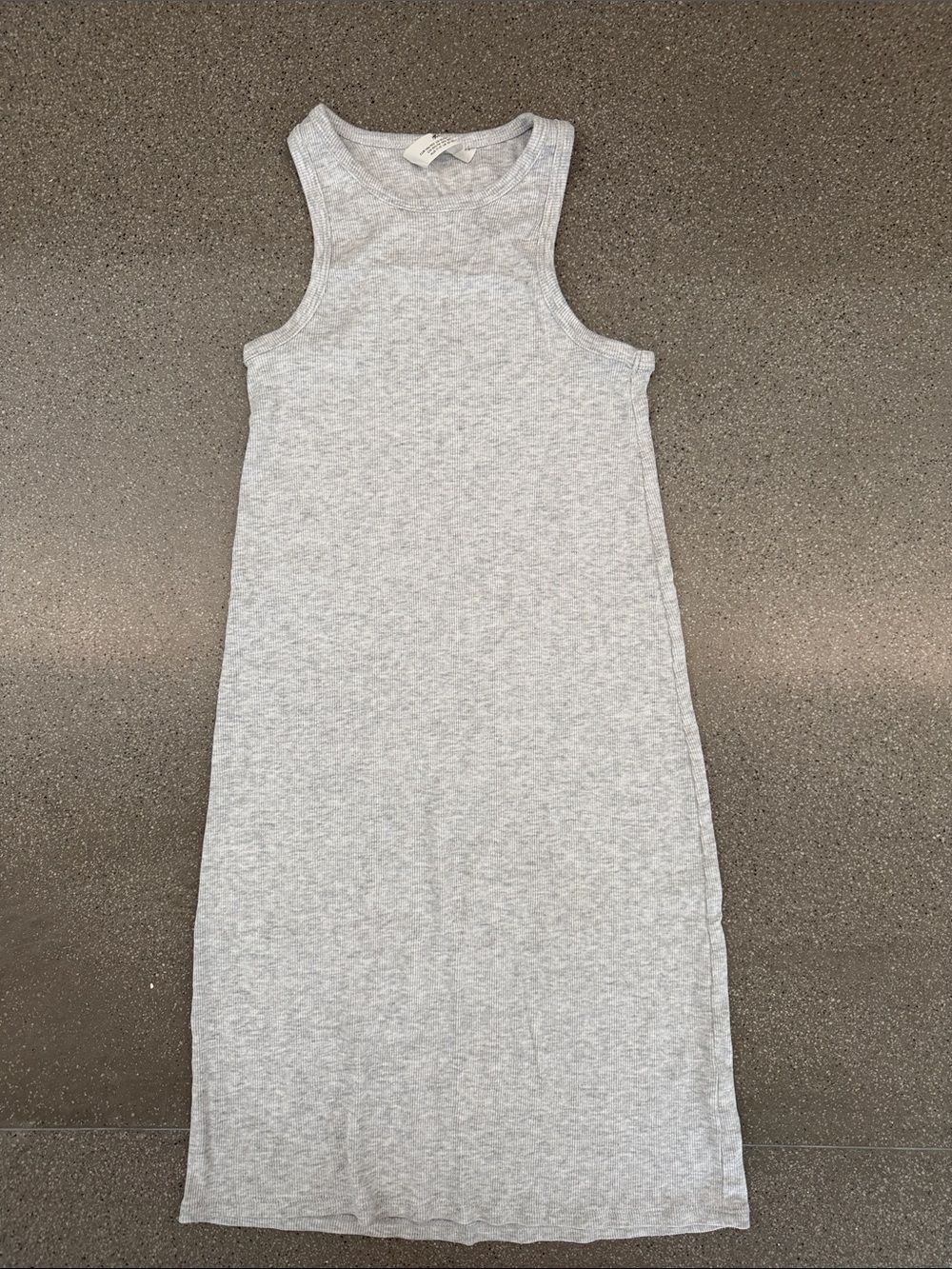 H&M Light Gray Heather Sleeveless Tank Dress